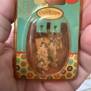 Vintage Cheer Bear Care Bear earrings
